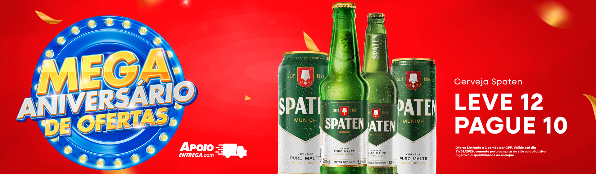 Cerveja spaten até 31/05